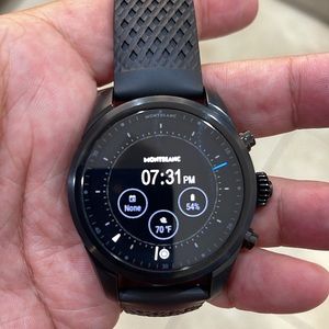 Montblanc Summit 2+ Smartwatch - Black with Rubber Strap